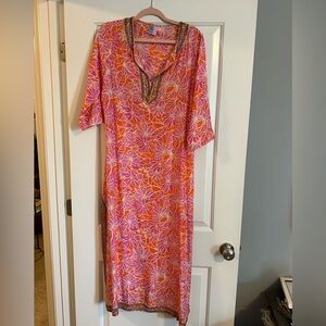 Lilly Pulitzer caftan style dress, medium